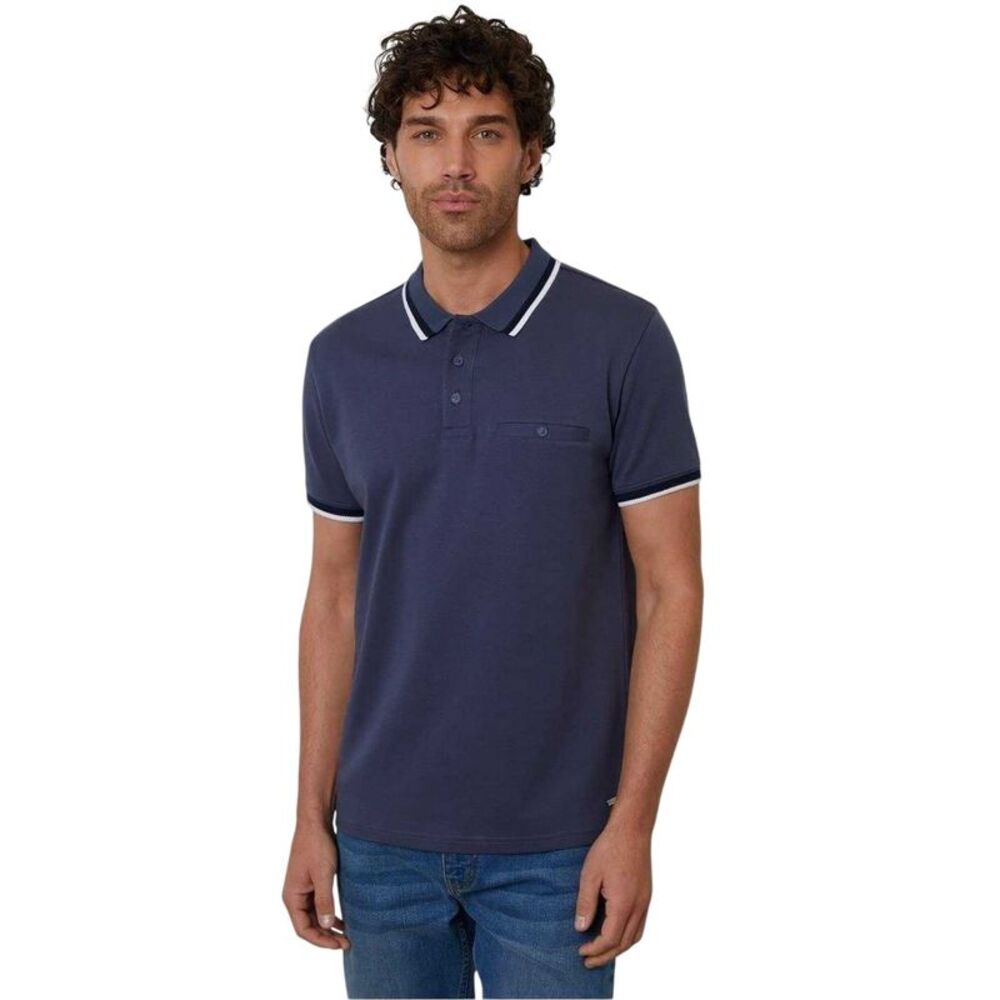 Threadbare Womens/Ladies Interlock Jet Pocket Polo Shirt / Blue